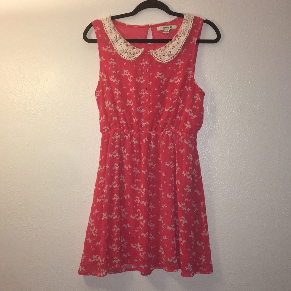 F21 Lace Peter Pan Butterfly cute Dress